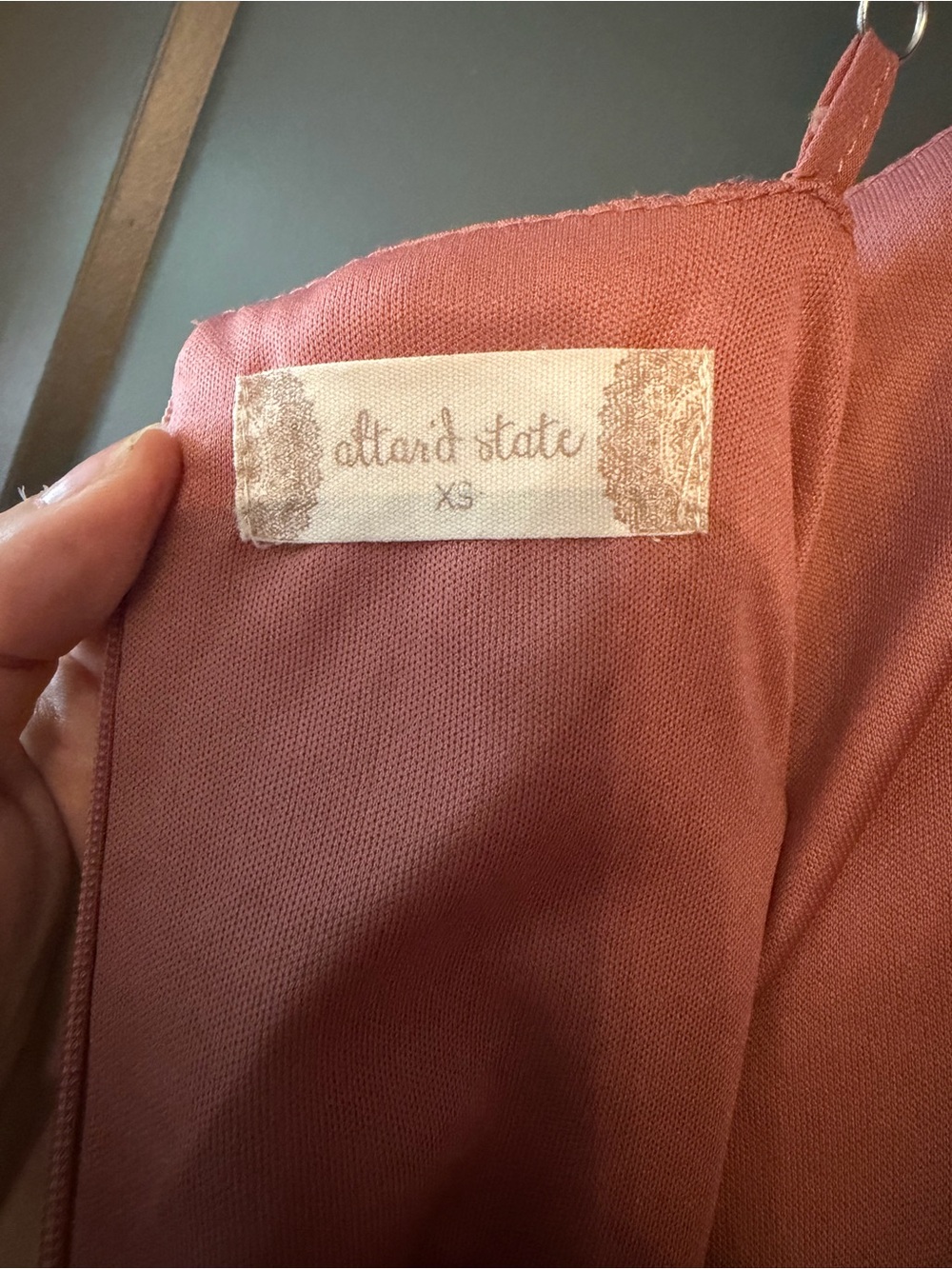 Women’s Alterd State Dusty Rose Sundress with Ruffle Hem size XS - Picture 7 of 7